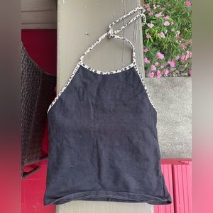 Brandy Melville Tie-High Neck Tank
